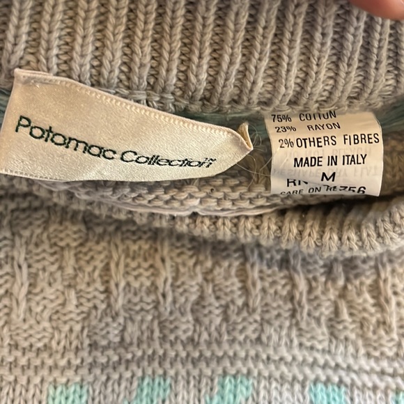 VINTAGE POTOMAC COLLECTION MENS GRANDPACORE KNIT SWEATER GRAY MULTI SIZE MEDIUM - Picture 5 of 10